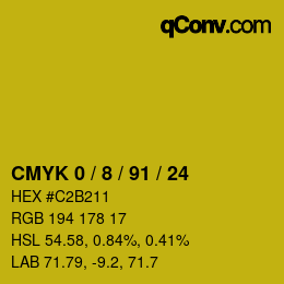 Color code: CMYK 0 / 8 / 91 / 24 | qconv.com