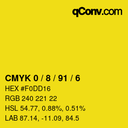 Color code: CMYK 0 / 8 / 91 / 6 | qconv.com