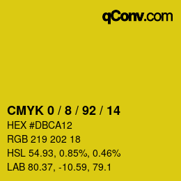 Color code: CMYK 0 / 8 / 92 / 14 | qconv.com