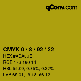 Color code: CMYK 0 / 8 / 92 / 32 | qconv.com