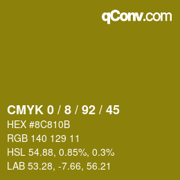 Color code: CMYK 0 / 8 / 92 / 45 | qconv.com