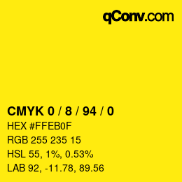 Color code: CMYK 0 / 8 / 94 / 0 | qconv.com