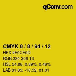 Color code: CMYK 0 / 8 / 94 / 12 | qconv.com