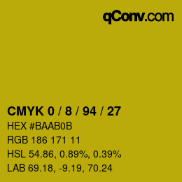 Color code: CMYK 0 / 8 / 94 / 27 | qconv.com