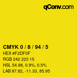 Color code: CMYK 0 / 8 / 94 / 5 | qconv.com