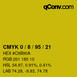 Color code: CMYK 0 / 8 / 95 / 21 | qconv.com
