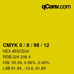 Color code: CMYK 0 / 8 / 98 / 12 | qconv.com