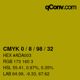 Color code: CMYK 0 / 8 / 98 / 32 | qconv.com