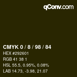 Color code: CMYK 0 / 8 / 98 / 84 | qconv.com