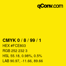 Color code: CMYK 0 / 8 / 99 / 1 | qconv.com