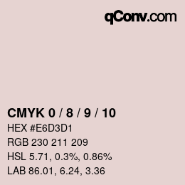 カラーコード: CMYK 0 / 8 / 9 / 10 | qconv.com