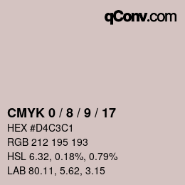 Color code: CMYK 0 / 8 / 9 / 17 | qconv.com