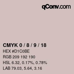 Color code: CMYK 0 / 8 / 9 / 18 | qconv.com