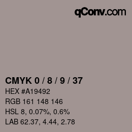 Color code: CMYK 0 / 8 / 9 / 37 | qconv.com