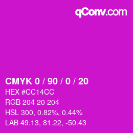 Color code: CMYK 0 / 90 / 0 / 20 | qconv.com