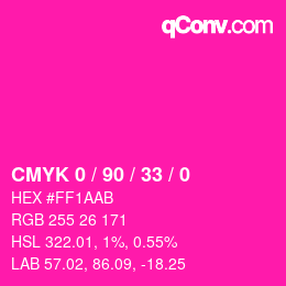 Color code: CMYK 0 / 90 / 33 / 0 | qconv.com