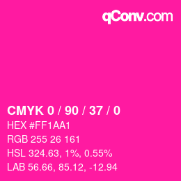 Color code: CMYK 0 / 90 / 37 / 0 | qconv.com