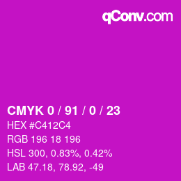 Color code: CMYK 0 / 91 / 0 / 23 | qconv.com
