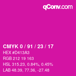 Color code: CMYK 0 / 91 / 23 / 17 | qconv.com