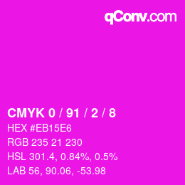Color code: CMYK 0 / 91 / 2 / 8 | qconv.com