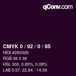 Color code: CMYK 0 / 92 / 0 / 85 | qconv.com