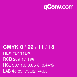 Color code: CMYK 0 / 92 / 11 / 18 | qconv.com