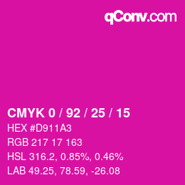 Color code: CMYK 0 / 92 / 25 / 15 | qconv.com