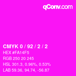 Color code: CMYK 0 / 92 / 2 / 2 | qconv.com