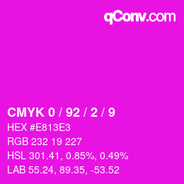 Color code: CMYK 0 / 92 / 2 / 9 | qconv.com