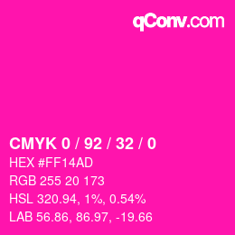 Color code: CMYK 0 / 92 / 32 / 0 | qconv.com