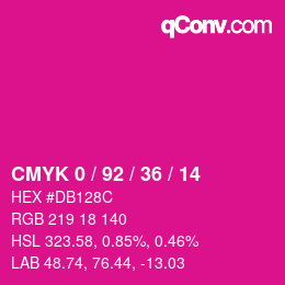 Color code: CMYK 0 / 92 / 36 / 14 | qconv.com