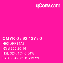 Color code: CMYK 0 / 92 / 37 / 0 | qconv.com