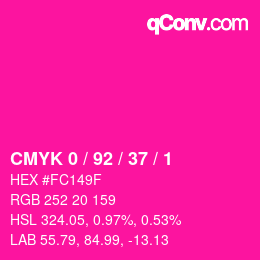 Color code: CMYK 0 / 92 / 37 / 1 | qconv.com