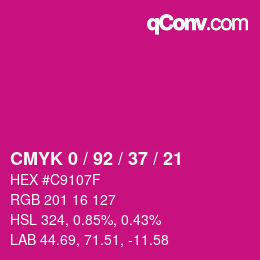 Color code: CMYK 0 / 92 / 37 / 21 | qconv.com