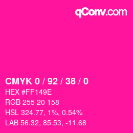 Color code: CMYK 0 / 92 / 38 / 0 | qconv.com