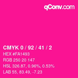 Color code: CMYK 0 / 92 / 41 / 2 | qconv.com