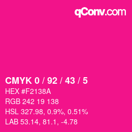 Color code: CMYK 0 / 92 / 43 / 5 | qconv.com