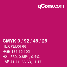 Color code: CMYK 0 / 92 / 46 / 26 | qconv.com