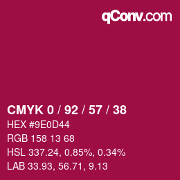Color code: CMYK 0 / 92 / 57 / 38 | qconv.com