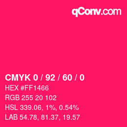 Color code: CMYK 0 / 92 / 60 / 0 | qconv.com