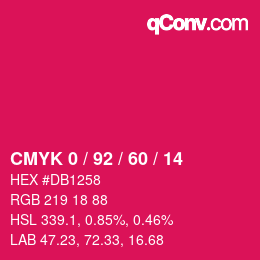 Color code: CMYK 0 / 92 / 60 / 14 | qconv.com