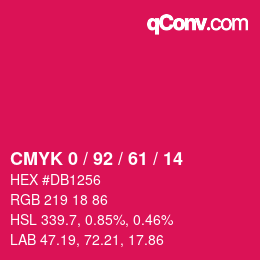 Color code: CMYK 0 / 92 / 61 / 14 | qconv.com