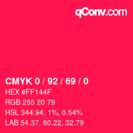 Color code: CMYK 0 / 92 / 69 / 0 | qconv.com