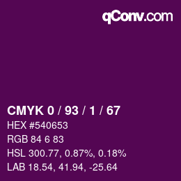 Color code: CMYK 0 / 93 / 1 / 67 | qconv.com