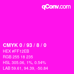 Color code: CMYK 0 / 93 / 8 / 0 | qconv.com
