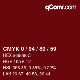 Color code: CMYK 0 / 94 / 89 / 59 | qconv.com