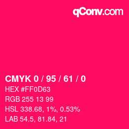 Color code: CMYK 0 / 95 / 61 / 0 | qconv.com