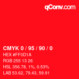 Color code: CMYK 0 / 95 / 90 / 0 | qconv.com