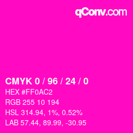 Color code: CMYK 0 / 96 / 24 / 0 | qconv.com