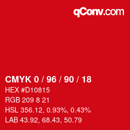 Color code: CMYK 0 / 96 / 90 / 18 | qconv.com
